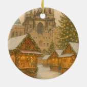 Prague Christmas Ornament Holiday Art, Christmas (Achterkant)