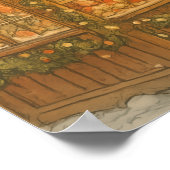 Prague Christmas Postcard Holiday Art Poster  (Hoek)