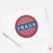 Prague City Pride Emblem – Czech Identity Ronde Sticker (Envelop)