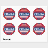 Prague City Pride Emblem – Czech Identity Ronde Sticker (Vel)