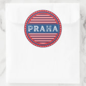 Prague City Pride Emblem – Czech Identity Ronde Sticker (Tas)