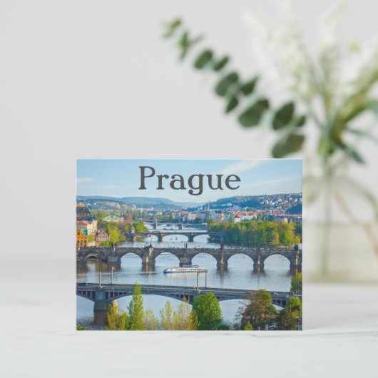 Prague City Tsjechië Briefkaart (Staand voorkant)