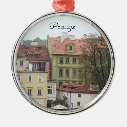Prague Colorful Buildings Czech Ornament (Voorkant)