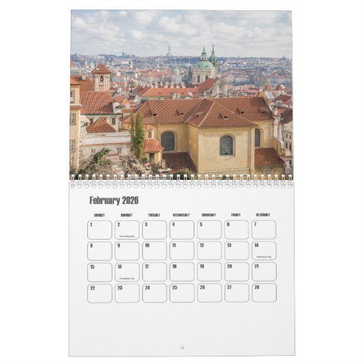 Prague-Czech Republic Calendar Kalender (Feb 2026)