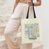 Prague, Czech Republic City Map Tote Bag