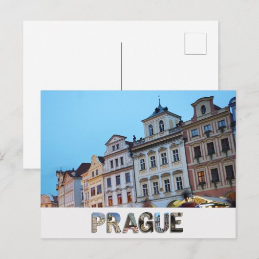 Prague Czech Republic City Travel Photo Briefkaart (Voorkant / Achterkant)