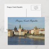 Prague Czech Republic Post Card Briefkaart (Voorkant / Achterkant)