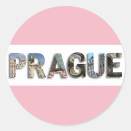 Prague Czech Republic Travel Photo Ronde Sticker