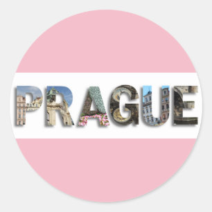 Prague Czech Republic Travel Photo Ronde Sticker