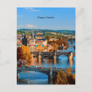 Prague Czechia Bridges Briefkaart