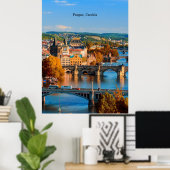 Prague Czechia Bridges Poster (Thuiskantoor)