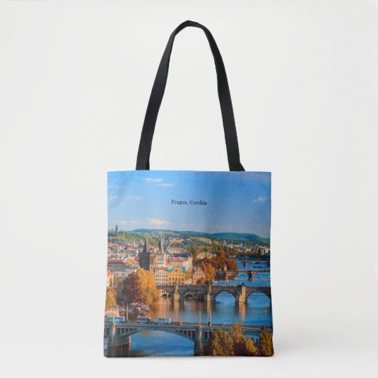 Prague Czechia Bridges Tote Bag (Voorkant)