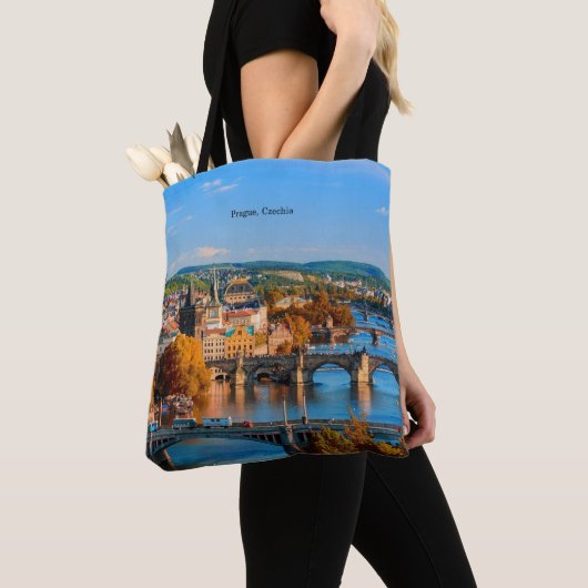 Prague Czechia Bridges Tote Bag (Dichtbij)