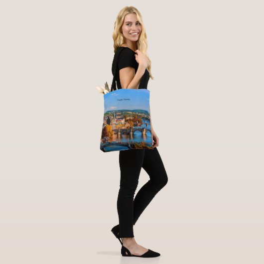 Prague Czechia Bridges Tote Bag (Op model)