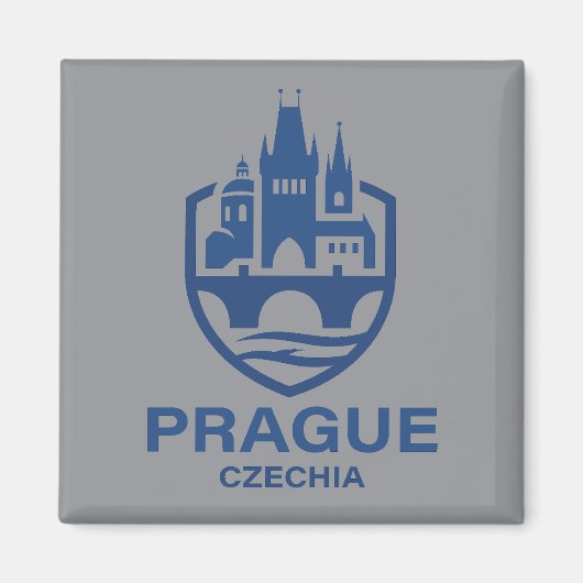 Prague Czechia Europe Magneet (Voorkant)