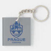 Prague Czechia Europe Sleutelhanger (Achterkant)