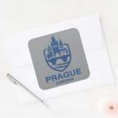 Prague Czechia Europe Vierkante Sticker (Envelop)
