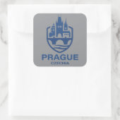 Prague Czechia Europe Vierkante Sticker (Tas)