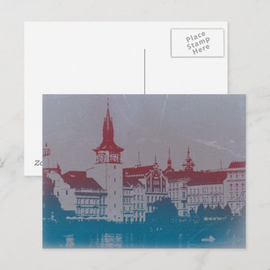 Prague Golden Briefkaart (Voorkant / Achterkant)