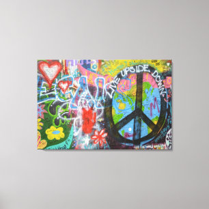 Prague Graffiti Canvas Afdruk