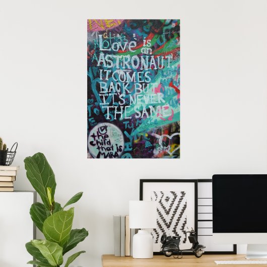 Prague Graffiti Poster (Thuiskantoor)