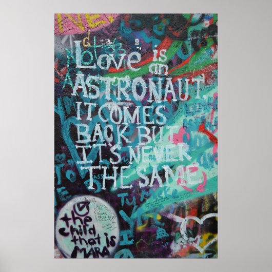 Prague Graffiti Poster (Voorkant)