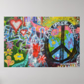 Prague Graffiti Poster (Voorkant)