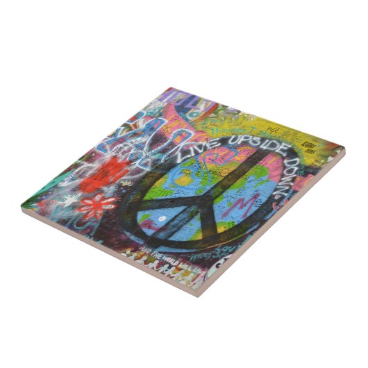 Prague Graffiti Tegeltje (Zijkant)