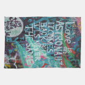 Prague Graffiti Theedoek (Horizontaal)