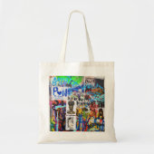 Prague Graffitis Tote Bag (Voorkant)