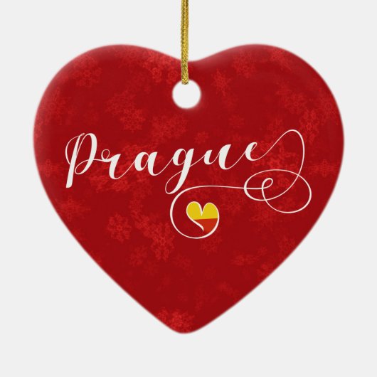 Prague Heart, Ornament met kerstbomen, Tsjechië (Achterkant)