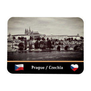 Prague, Hradcany & Charles Bridge /Czechia Magneet