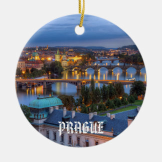 Prague Kerstmis Keramisch Ornament