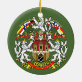 Prague  Kerstmis Keramisch Ornament (Achterkant)