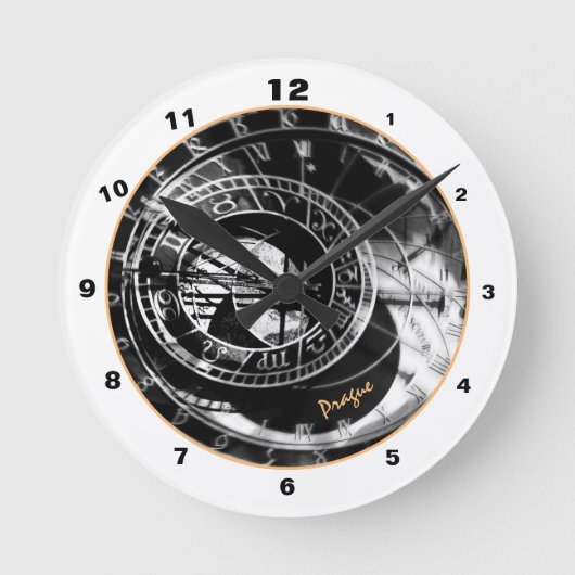 Prague Magic Orloj & Timeless Astronomical Clock Ronde Klok (Voorkant)