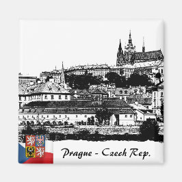 Prague Magnet, Charles Bridge / Prague Castle Magneet