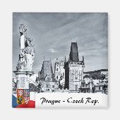 Prague Magnet, Charles Bridge, Towers Magneet (Voorkant)