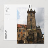 Prague Old Town, City Hall, Tower Briefkaart (Voorkant / Achterkant)