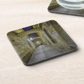 Prague Old Town Line Night Hard Plastic Coaster Bier Onderzetter (Linkerzijde)