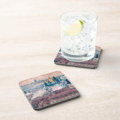 Prague Old Town Morning Hard Plastic Coaster Bier Onderzetter (Rechterzijde)