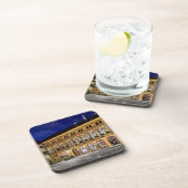 Prague Old Town Ungelt Night Hard Plastic Coaster Bier Onderzetter (Rechterzijde)