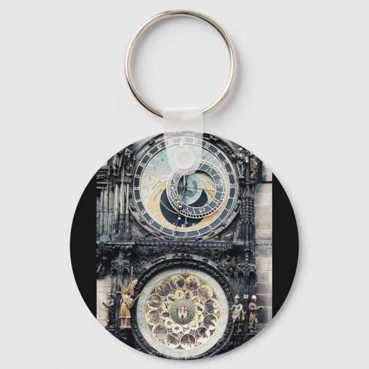 Prague Orloj Sleutelhanger (Voorkant)