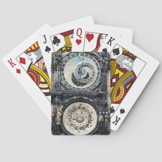 Prague Orloj Speelkaarten (Achterkant)