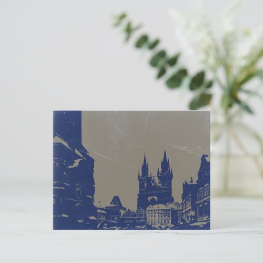 PRAGUE OUDE TOWN-QUARE BRIEFKAART (Staand voorkant)
