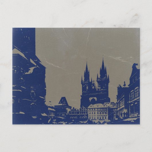 PRAGUE OUDE TOWN-QUARE BRIEFKAART (Voorkant)