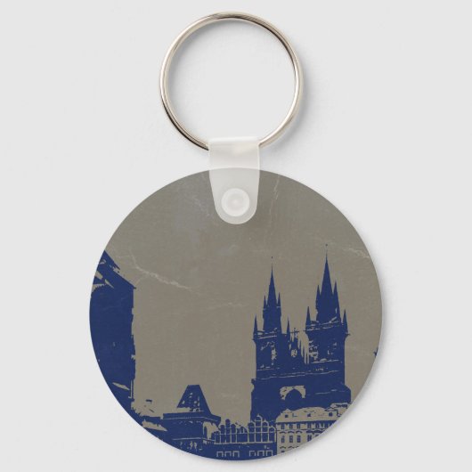 PRAGUE OUDE TOWN-QUARE SLEUTELHANGER (Voorkant)