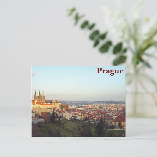 Prague panorama briefkaart (Staand voorkant)