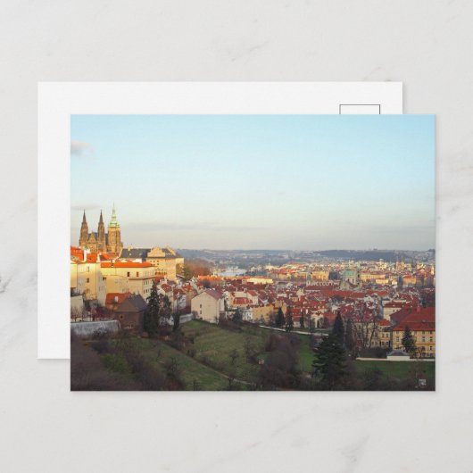 Prague panorama briefkaart (Voorkant / Achterkant)