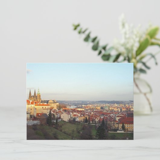 Prague panorama Card (Staand voorkant)