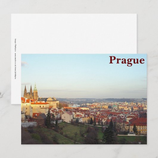 Prague panorama-kaart (Voorkant / Achterkant)